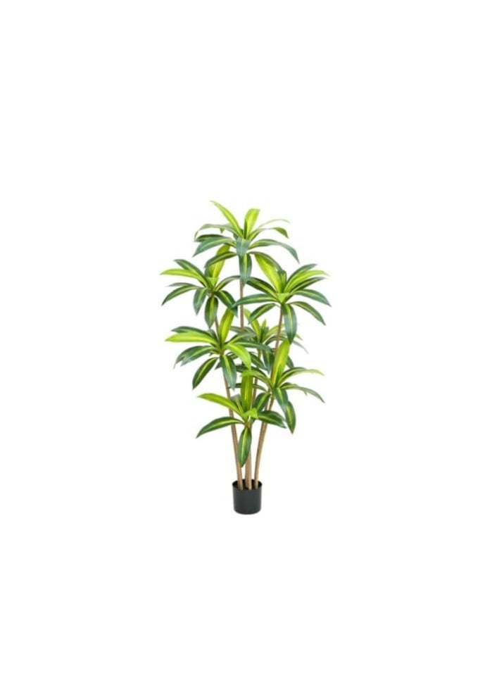 Rightsure Artificial Plant, Artificial Brazilwood Tree, Artificial Tree with Lifelike Leaves And Pole, Perfect Lifelike Artificial Tropical Tree in Pot for Home Office Living Room Indoor Decor (180cm) - Image 1